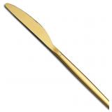 NEW $83 12PK Gold Dinner Knives Titanium Gold Plat
