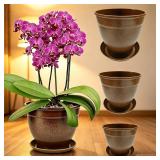 NEW $35 3PK Biodegradable Rice Husk Plant Pots