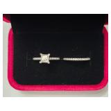 $1,000 App (1.15ct) Engage & Wedding Bands Sz51/2