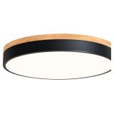 SEALED $85 Modern Wood LED Ceiling Light...