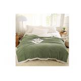 $80 (T) Sage Green Fleece Blankets