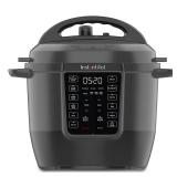 New $140 Instant Rio 6 qt Black Stainless Steel...