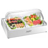New $175 Ice Food Serving Display Tray, Cold...