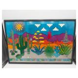 $300 Desert Critters Framed Art Print 35ï¿½x23ï¿½