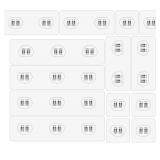 NEW lasuroa 14pcs Shower Caddy Adhesive