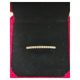 $550 App (0.19ct) Moissanite Band Sz8