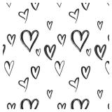 SEALED $43 6M Peel & Stick Wallpaper-Black Hearts