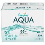 NEW (336ct) Pampers Aqua Pure Baby Wipes