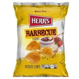 New (198g x2) 2pk Herr's BBQ Chips