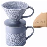 NEW $41 Ceramic Pour Over Coffee Maker