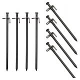 New Tent Stakes 12' Heavy Duty Pegs (7 pcs)