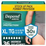 NEW $48 (36 ct, XL) Adult Incontinence Underwear