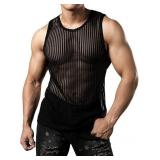 NEW (XL) Men's Cotton Linen Sleeveless Tank Top