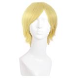 New MapofBeauty 12 Inch Men Cosplay Wig (Blonde)