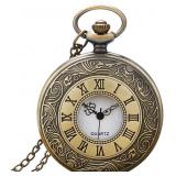 New Pocket Watch Necklace   Vintage Gift