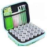 NEW Diamond Art Organizer Case w/30 Jars & Labels