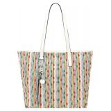 NEW $41 (XL) Faux Leather Shoulder Tote Bag-12x12'