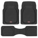 NEW $63 (3Pck) Heavy Duty Rubber Floor Mats