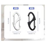 BOXOB 8pcs Zipper Clips Anti Theft,