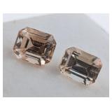 $8,350 App  10.7ct Imperial Topaz gemstone pair