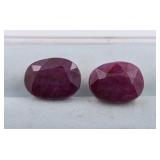 $10,248 App 8.4 ct Cert. Ruby gemstone pair