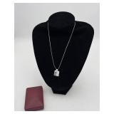 925 Sterling Silver Italy Box Chain Necklace