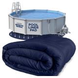 New $102 SEALED (21ft) Shop Square Pool Liner Pad