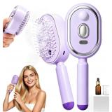 New 3-in-1 Electric Steam Brush, Portable (purple)