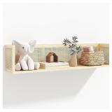 NEW $248 (36') Rattan Wall Shelf