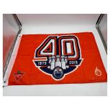 Edmonton Oilers 40th Anniversary Flag