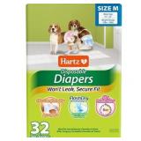 New $36 Hartz Disposable Dog Diapers Size M, 32...