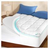SEALED $140 (4'-Queen) Memory Foam Mattress Topper