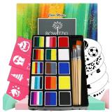 NEW $32 Face Painting Kit w/15 Colours, Non-Toxic