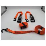 MotoMaster Ratchet Tie Down Straps Set