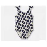Size 4T Toddler Girls Heart Print One Piece