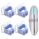 NEW 4PK Mop & Broom Holders- Wall Mounted