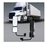 $210 Black Right Side Door Mirror Assembly