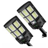$70 Baiston Solar Street Lights Outdoor 2 Pack