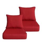 SEALED $220 2PK Outdoor Deep Seat Cushions