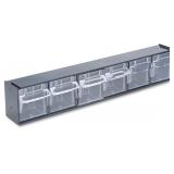 NEW $57 (6 Compartments) Interlocking Tilt Bin