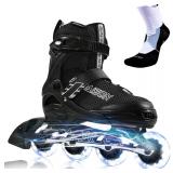 NEW $135 (L) Adjustable Inline Skates