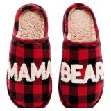 New Mothers Day Fuzzy Slippers for Women Gift Mom