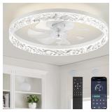 New $84 NEW (20') LEDIARY Modern Ceiling Fan...