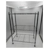 Chrome Wire Shelving Unit 3-Tier 23ï¿½ x 13ï¿½