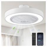New $140 LEDIARY 22' Low Profile Ceiling Fan