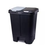 New $95 NEW 11 gal. Dual Trash & Recycling Bin...