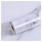 New $68 White Marble Contact Paper 23.6'x394'