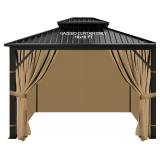 New $110 NEW (10x10) slashome Gazebo Curtains 4...