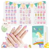 NEW 72PK Children Press-On Nail Set- Pre-Glue
