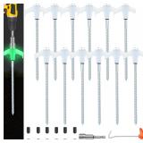 MISSING 12 Pcs Glow Tent Stakes, 8' Hex Nails